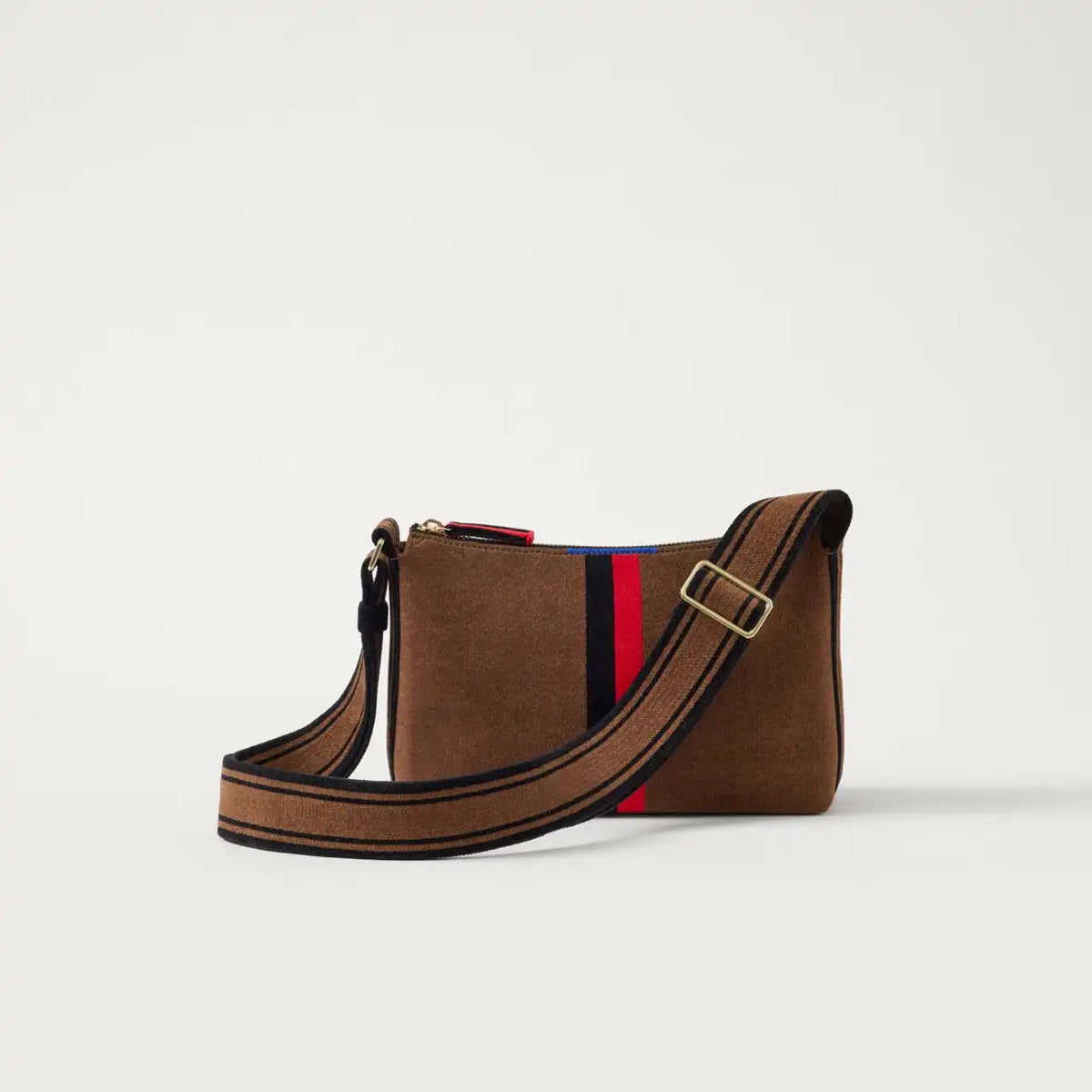 The Casual Crossbody - ReVelvet™ Cinnamon Stripe
