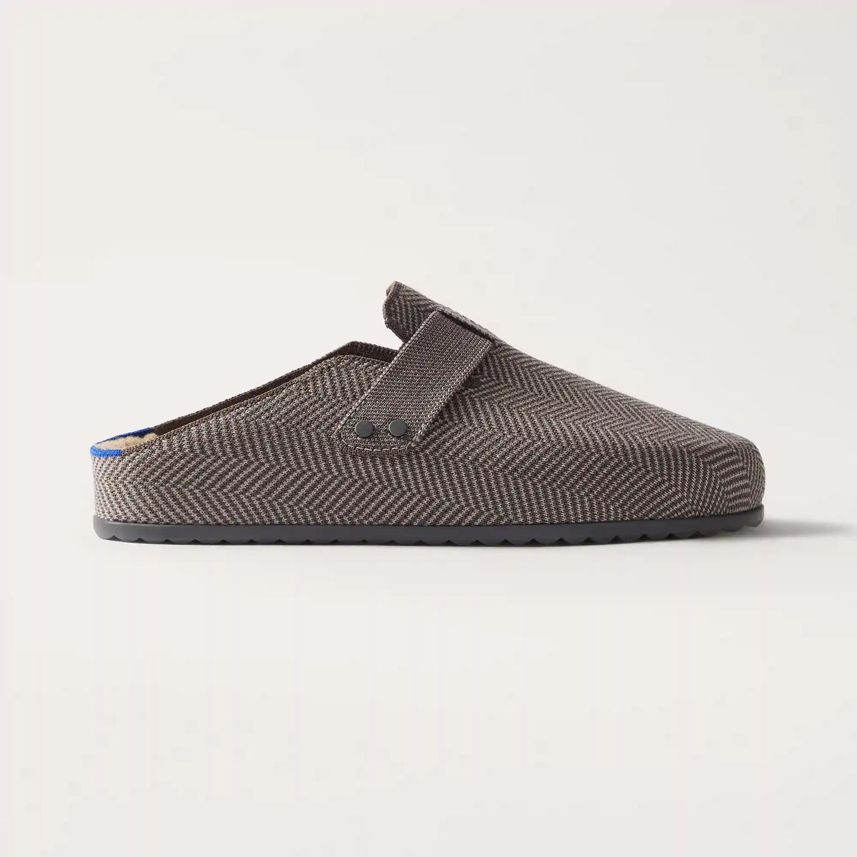 The Teddy Men's Clog - Ash Herringbone