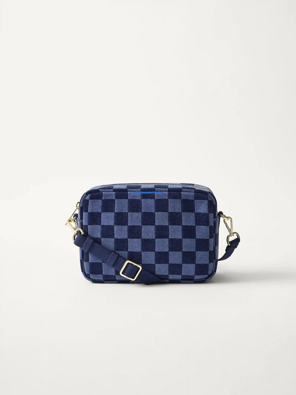 The Crossbody Camera Bag - ReVelvet™ Blue Ink