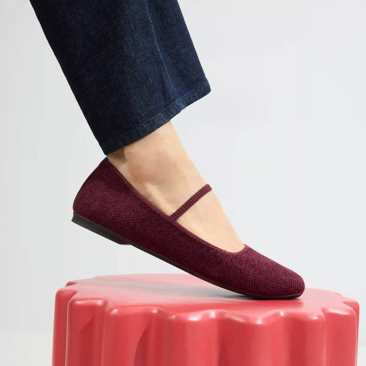 The Max Square Mary Jane - ReVelvet™ Syrah