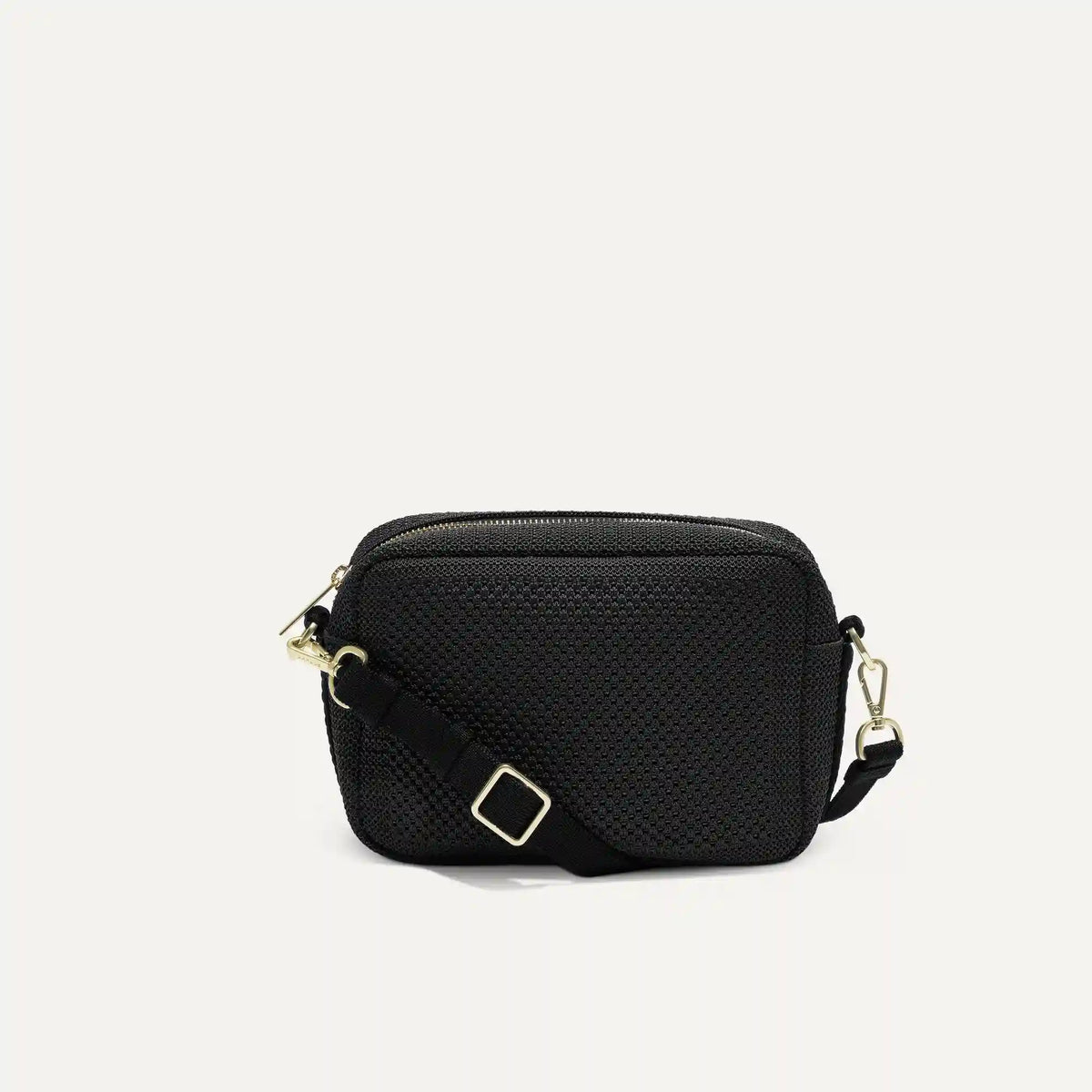The Crossbody Camera Bag - Black Licorice Open-Knit