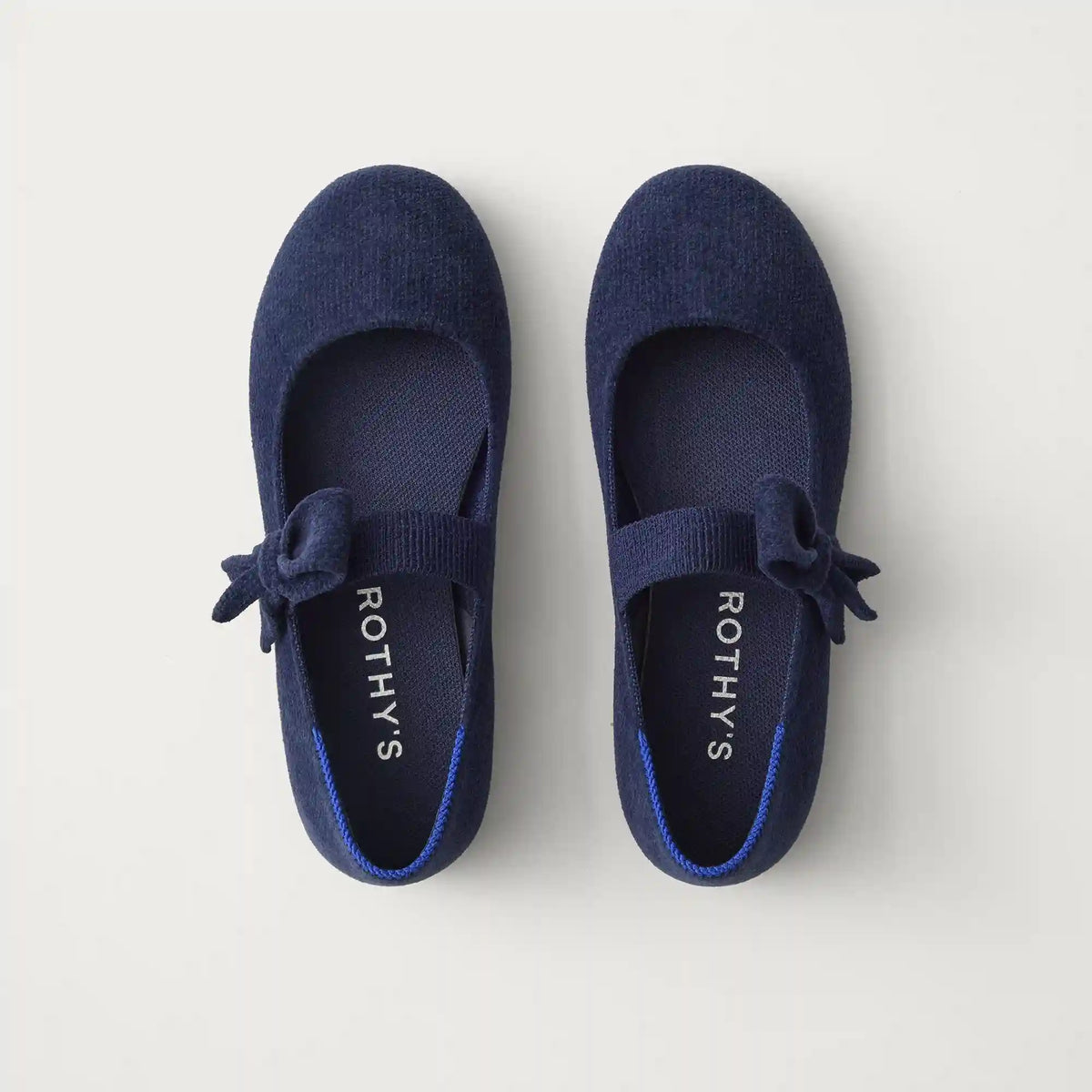 The Kids Tux Bow Mary Jane - ReVelvet™ Deep Navy