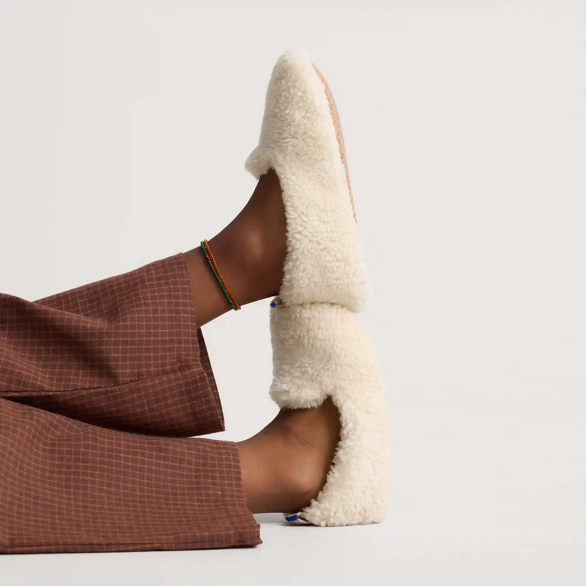 The Teddy Kids Slipper - Oat Milk