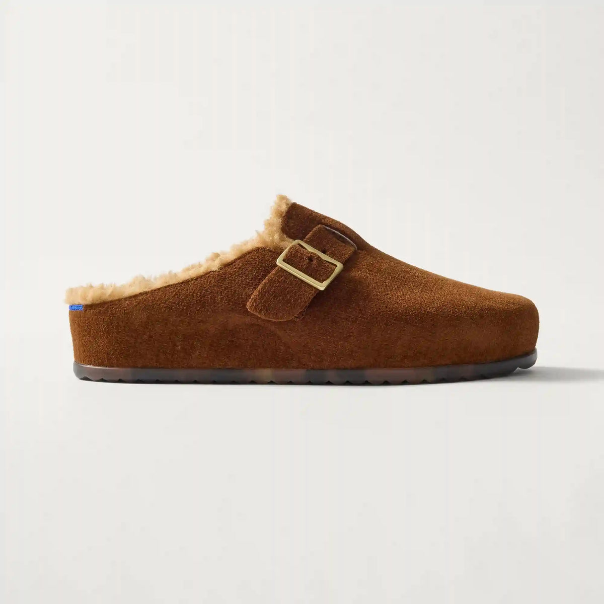 The Teddy Buckle Clog - ReVelvet™ Russet